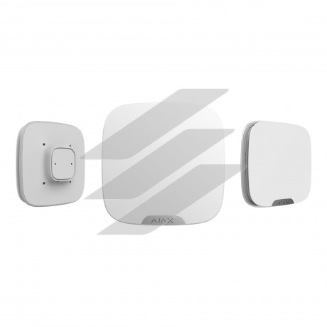 StreetSiren DoubleDeck - Бездротова вулична сирена з кріпленням для брендованої лицьової панелі, білий, AJAX